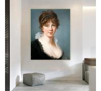 Élisabeth Louise Vigée Le Brun " Retrato de la señora Spencer Perceval " Impresiones en lienzo Pintura Imagen Decoración Decoración del hogar (80x120cm/Sin marco)