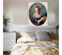 Élisabeth Vigée Le Brun "La vicomtesse de Vaudreuil" Impresión en lienzo Pintura Obra de arte Imagen Decoración Decoración del hogar (35x40cm/Sin marco)
