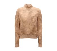 Elisabetta Franchi - Mk-20Q-56E2 Suéter de Cuello Alto - Knitwear - Mujer - Beige - M -