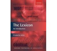 Elisabetta Je^D%zek The Lexicon (Tapa blanda) Oxford Textbooks in Linguistics
