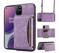 ELISORLI Funda tipo cartera para OnePlus 8T OnePlus8T Plus 9R 5G con correa cruzada para el hombro, tarjetero de crédito, bolsillo delgado One Plus8T5G On +1 Plus 8Tplus 1plus 8T+ One+ T8 1+ 1+8T Pro