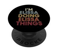 Elissa Name Elissa Personalized Name First Given PopSockets PopGrip Adhesivo