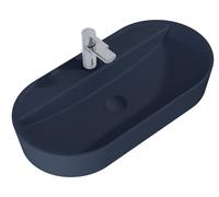 Elita Babette lavabo 81.5x41.5 cm oval sobre encimera azul RE040820017030