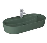 Elita Babette lavabo 81.5x41.5 cm oval sobre encimera verde RE040820017010