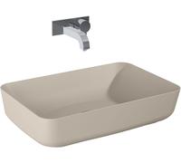Elita Nomia lavabo 50x39 cm rectangular sobre encimera marrón/beige RE040500057020