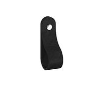 ELITA Pomo Piel Okay QUADRA Tirador de baño Perilla Mando Sala de Estar Mango Muebles de Cocina Dormitorio Manija del tocador Moderno, Aluminio, Negro, 18