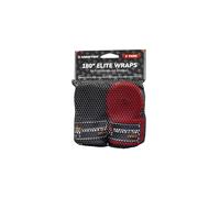 Elite 180"" Premium Adult Hand Wraps for MMA & Boxing - 2 Pair Pack w/Mesh Bag - Black/Blood Red
