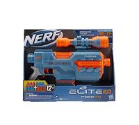 Elite 2 Phoenix CS-6 Motorized Blaster, 12 dardos Nerf, cargador de clip de 6 dardos, alcance, rieles tácticos, puntos de montaje, baterías 4AA