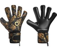 Elite Aztlan Series 2023 - Guantes de portero unisex, talla 6, guantes profesionales de fútbol para adultos, niños, adolescentes, 4 mm, color negro y dorado