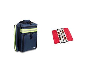 Elite Bags, EMS, Mochila de emergencias rescate, Cubre-mochila de poliéster, Azul & Ampulario isotérmino | Acolchado | Rojo | Elite Bags
