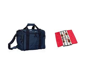 ELITE BAGS Maleta de Primeros Auxilios | Grande | JUMBLE'S | Azul Ampulario isotérmino | Acolchado | Rojo