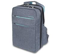 ELITE BAGS, Mochila de asistencia domiciliaria para emergencias sanitarias, City´s, 40 x 28 x 14 cm, Repelente al agua, Base antideslizante, Mochila primeros auxilios, Biotono, Gris y azul