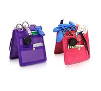 Elite Bags, Organizador de bolsillo para enfermera, Pack de 2, Keen´s Enfermera, Salvabolsillos enfermería, Lavable, Sujeción con imán, Compacto y ligero, Morado y Rosa, 14,5 x 12 cm