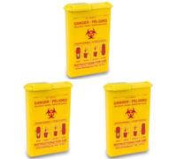 Elite Bags QVM-00077/02 - Combio's contenedor material biocontaminado de bolsillo amarillo (Paquete de 3)