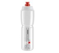 ELITE | Bidón De Hidratación JET 950ml Transparente - Compacto, práctico y extremadamente ligero.El resultado es una botella antideslizante que puede comprimir bien, cabe en cualquier soporte de