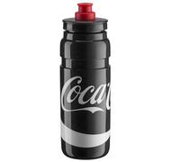 Elite Bidón Fly Coca Cola 750ml Negro Edición Especial, Botella Ligera 58g Alto Flujo, Sin BPA, Carretera MTB