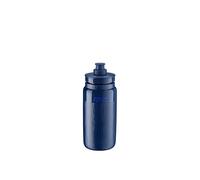 ELITE Bidón Fly Tex 550ml Azul Oscuro, Botella Ligera 51g Textura Antideslizante Alto Flujo, Sin BPA, Carretera MTB