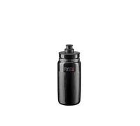 ELITE Bidón Fly Tex 550ml Negro, Botella Ligera 51g Textura Antideslizante Alto Flujo, Sin BPA, Carretera MTB