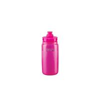 Elite Sport Bidón Fly Tex 550 ml Transparente Rosa flúor 51 g Antideslizante Sin BPA Carretera MTB