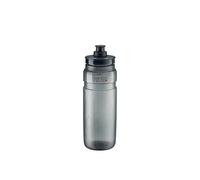 ELITE Bidón Fly Tex 750 ml Transparente Ahumado, Botella Ligera 51 g Textura Antideslizante Alto Flujo, Sin BPA, Carretera MTB