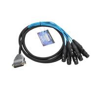 Elite Core DB25XF10 - Cable de conexi n tipo serpiente de 3 metros (25 pines, D-Sub a 8 XLR hembra)