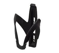 Elite Custom Race - Portabidón de Fibra para Bicicleta, gomilla de elastómero, Color Negro, Talla única