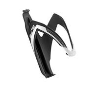Elite Custom Race Portabidón Negro Mate Gráfico Blanco - Ligero Resistente - Bicicleta Carretera MTB Gravel E-Bike - Portabidon Ciclismo Universal