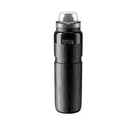 Elite Sport Bidón FLY MTB TEX ultraligero con tapa protectora antideslizante sin BPA 950 ml Negro