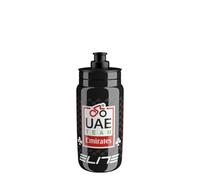 ELITE Fly Team 2026 Bidón de Ciclismo - UAE Team Emirates Negro Perla Edición Oficial - Bidón Ciclismo Ultraligero 550 ml