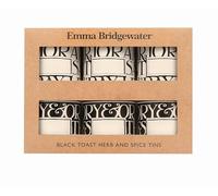 Elite Gift Boxes Emma Bridgewater - Juego de 6 latas de especias (69 x 73 mm), color negro
