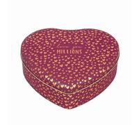 Elite Gift Boxes Sara Miller Little Gestures - Lata grande en forma de corazón rojo con corazones dorados Love you Millions, 250 x 230 x 78 mm