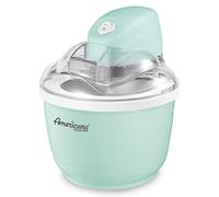 Elite Gourmet EIM-520 Máquina eléctrica casera automática, conducto de ingredientes, interruptor de encendido/apagado, no necesita sal, helado cremoso, helado, yogur congelado o sorbete, azul