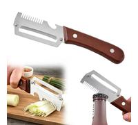 Elite Gourmet Peeler, 3 In 1 Multifunctional Vegetable Peeler, Stainless Steel Multi Functional Vegetable Shredder Knife, Julienne Peelers for Kitchen, Camping & Home Use (1)