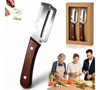 Elite Gourmet Peeler, Multifunctional Vegetable Peeler, Multi Function Peeler & Bottle Opener & Julienne Peeler, Ergonomic Kitchen Tool for Potato, Fruit, Vegetable (1 Pcs)