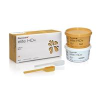 Elite HD+Putty Soft Fast Set 2x250 ml - Silicona de Adición de Alta Precisión - Fraguado Rápido y Viscosidad Elevada - Resistente al Desgarro - Ideal en Prótesis Fijas e Impresiones Dentales