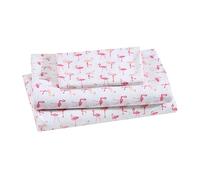 Elite Home Products Juego de sábanas de Microfibra de 90 g/m² con Estampado caprichoso, tamaño Individual, Rosa