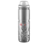 Elite Ice Fly 650ml Transparente - Botella térmica ciclismo - Mantiene frío 2.5h - Doble pared - Sin BPA