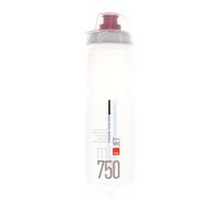 Elite BIDON Jet Plus 750ml Blanco Logo Rojo, Adultos Unisex, Multicolor (Multicolor), Talla Única
