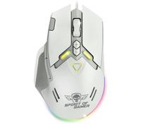 Spirit of Gamer Ratón Elite M60 – RGB USB 20.000 DPI, 9 botones (Rapid Fire y Sniper), Blanco