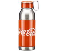 Elite Mia Coca Cola Rojo y Plata 650ml - Botella acero inoxidable ciclismo - 100% sin plástico - Reutilizable sin BPA