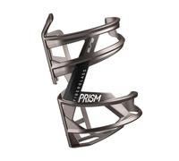 Elite Prism Derecha Portabidón Lateral Titanio Metal Gráfico Negro 47g, Soporte Bidón Premium MTB Gravel