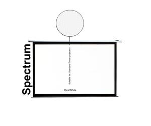 Elite Screens Pantalla De Proyección Eléctrica, Spectrum, Motorleinwand-Pantalla de proyección para cine en casa Elite Screens Blanco / MaxBlanco / Widescreen 16:9) / 100" (222x125 / Top-Drop 15cm)