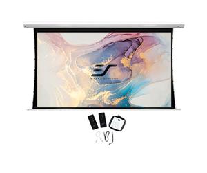 Elite Screens SKT84XHW-E12 Saker Tab Tension Beamer - Pantalla con Motor (Formato 16:9, 186 x 105 cm, Diagonal de la Imagen: 213 cm, Tela, 4K/HD/3D Ready)