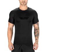 Elite Sports 2022 Jiu Jitsu BJJ Rashguards, Hombre BJJ, No GI, MMA Ranked Short Sleeve Compression Base Layer Rash Guard