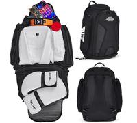 Elite Sports Jiu Jitsu BJJ Jaco - Mochila de Gimnasio expandible para MMA, BJJ, Jiu Jitsu, Equipo de Boxeo, Bolsa atlética de Lona (Negro)