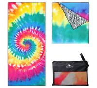 Elite Trend Toalla de playa de microfibra tipo gofre para adultos con bolsa - Toalla extra grande de 78 x 35 pulgadas, ligera, sin arena, de seca