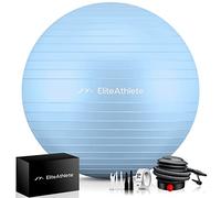EliteAthlete Pelota de Pilates - Fitball 55 cm 65 cm 75 cm 85 cm - Pelota Embarazo - Bola Yoga Fitness - Balon de Gimnasia Ejercicios - Fit Ball in omba de Aire