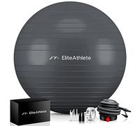 EliteAthlete Pelota de Pilates - Fitball 55 cm 65 cm 75 cm 85 cm - Pelota Embarazo - Bola Yoga Fitness - Balon de Gimnasia Ejercicios - Fit Ball in omba de Aire