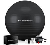 EliteAthlete Pelota de Pilates - Fitball 55 cm 65 cm 75 cm 85 cm - Pelota Embarazo - Bola Yoga Fitness - Balon de Gimnasia Ejercicios - Fit Ball in omba de Aire