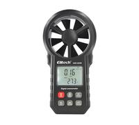 Elitech Anemómetro Digital, Medidor de Velocidad del Viento y Temperatura para HVAC, Medición de Flujo de Aire CFM/CMM Bluetooth, Exportación de Datos USB, Pruebas Ambientales ANE-200W